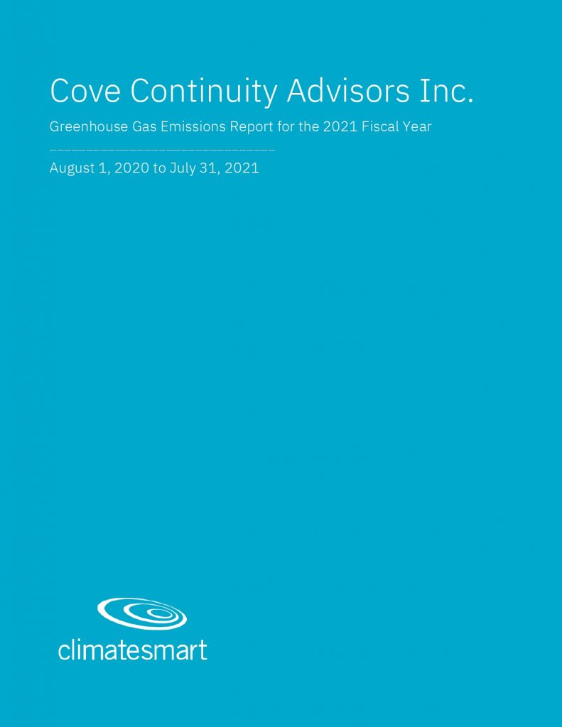 Cove Emissions Report 2021