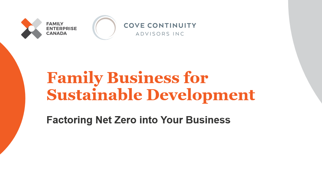 Factoring Net Zero into Your Business Webinar Recap
