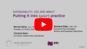 Sustainability, ESG and Impact - Putting It Into Your Practice